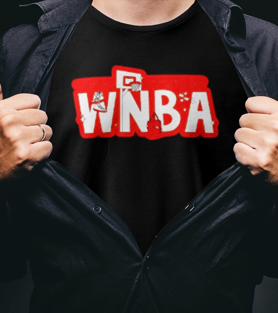 Thirty Years Of WNBA Basketball Hoops And Sneakers Celebration T-Shirt