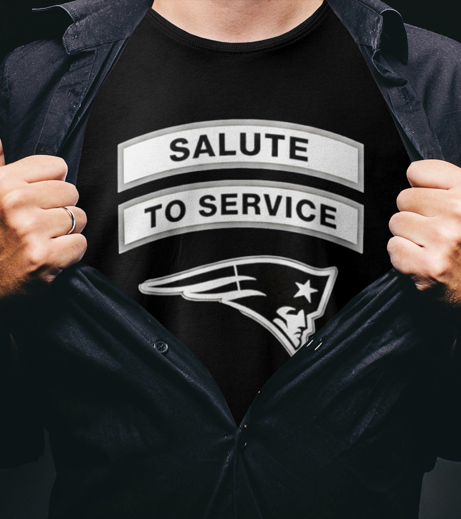 New England Patriots Salute To Service 2026 Patriots Team T-Shirt