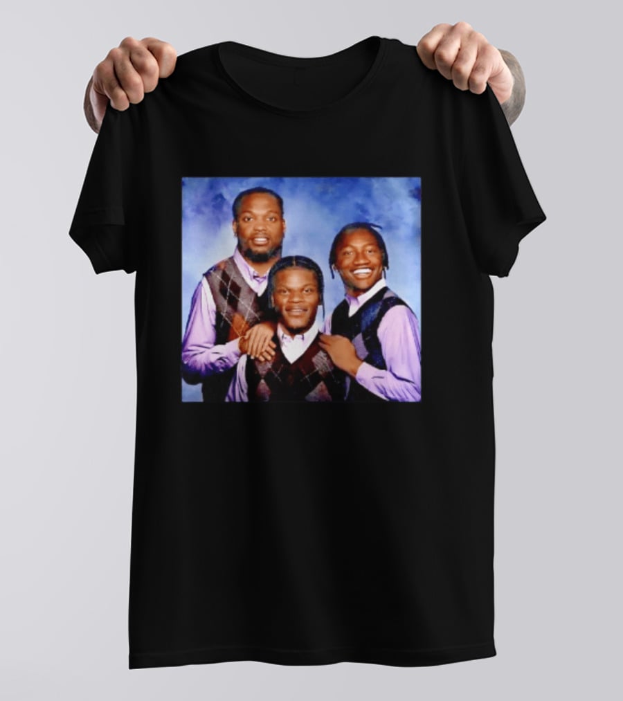 Derrick Henry Lamar Jackson Zay Flowers Baltimore Ravens Step Brothers T-Shirt