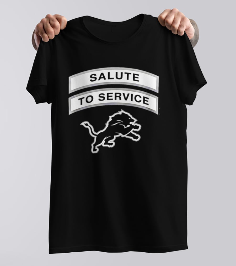 Detroit Lions Salute To Service 2026 NFL Team Honor T-Shirt