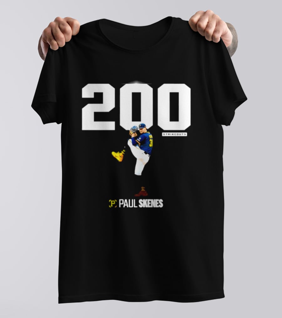 Pittsburgh Paul Skenes 200+ Strikeouts Seasons T-Shirt
