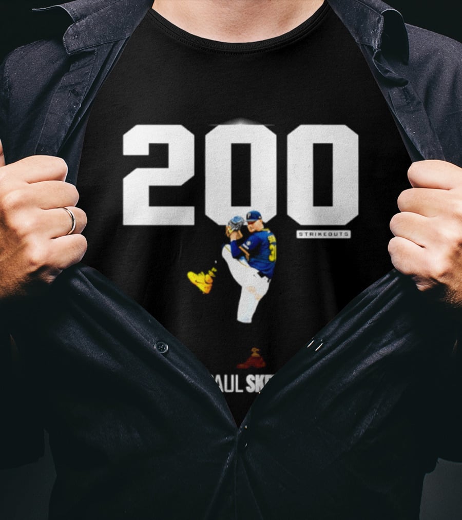 Pittsburgh Paul Skenes 200+ Strikeouts Seasons T-Shirt