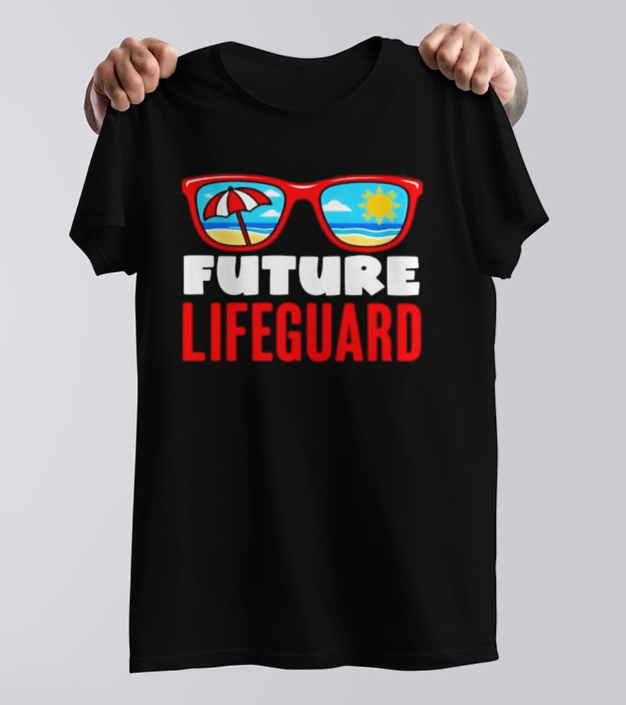 Future Lifeguard Sunglasses Beach Summer Fun T-Shirt