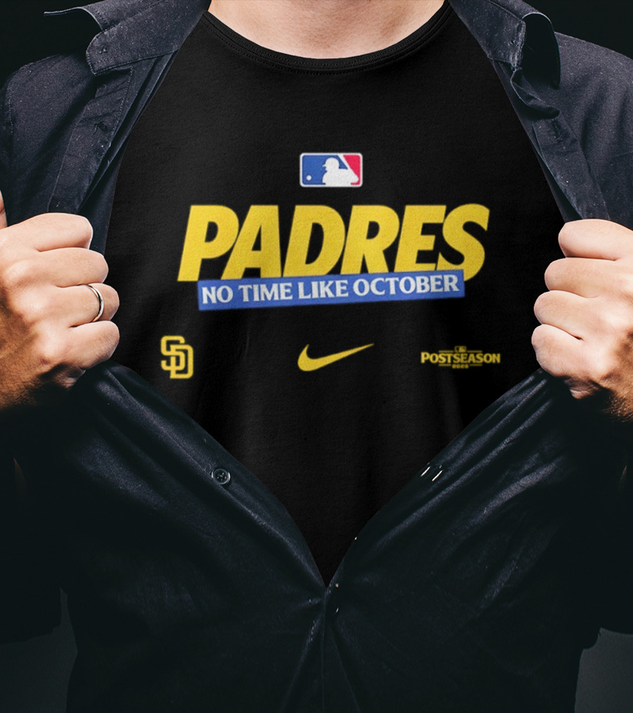 San Diego Padres No Time Like October 2026 MLB Postseason Nike T-Shirt