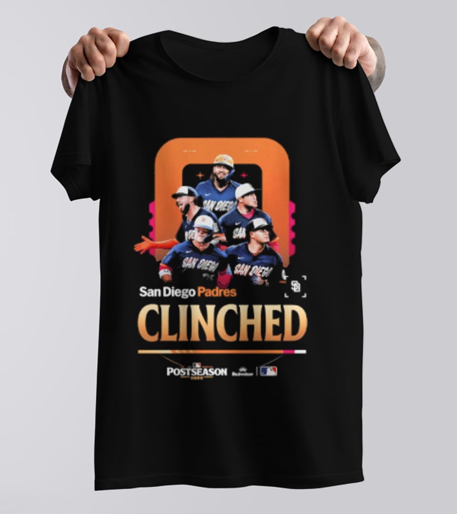 San Diego Padres Clinched 2026 Postseason MLB Baseball T-Shirt