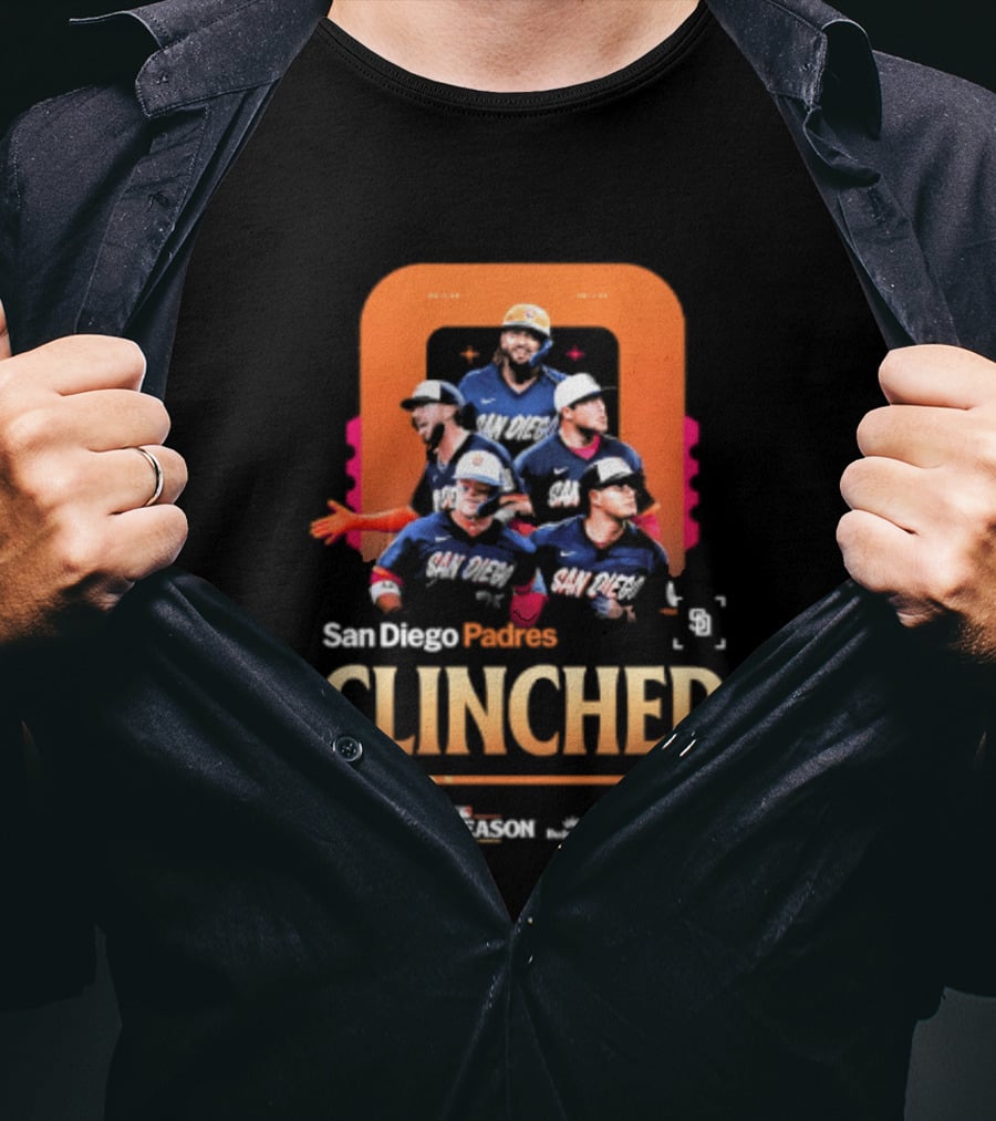 San Diego Padres Clinched 2026 Postseason MLB Baseball T-Shirt