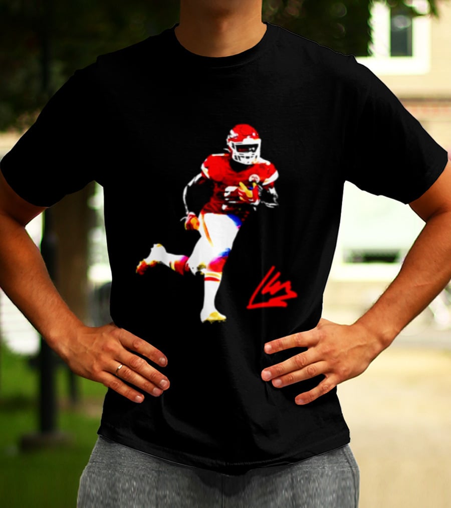 Kenneth Walker III Kansas City Chiefs Running Back Action Play T-Shirt