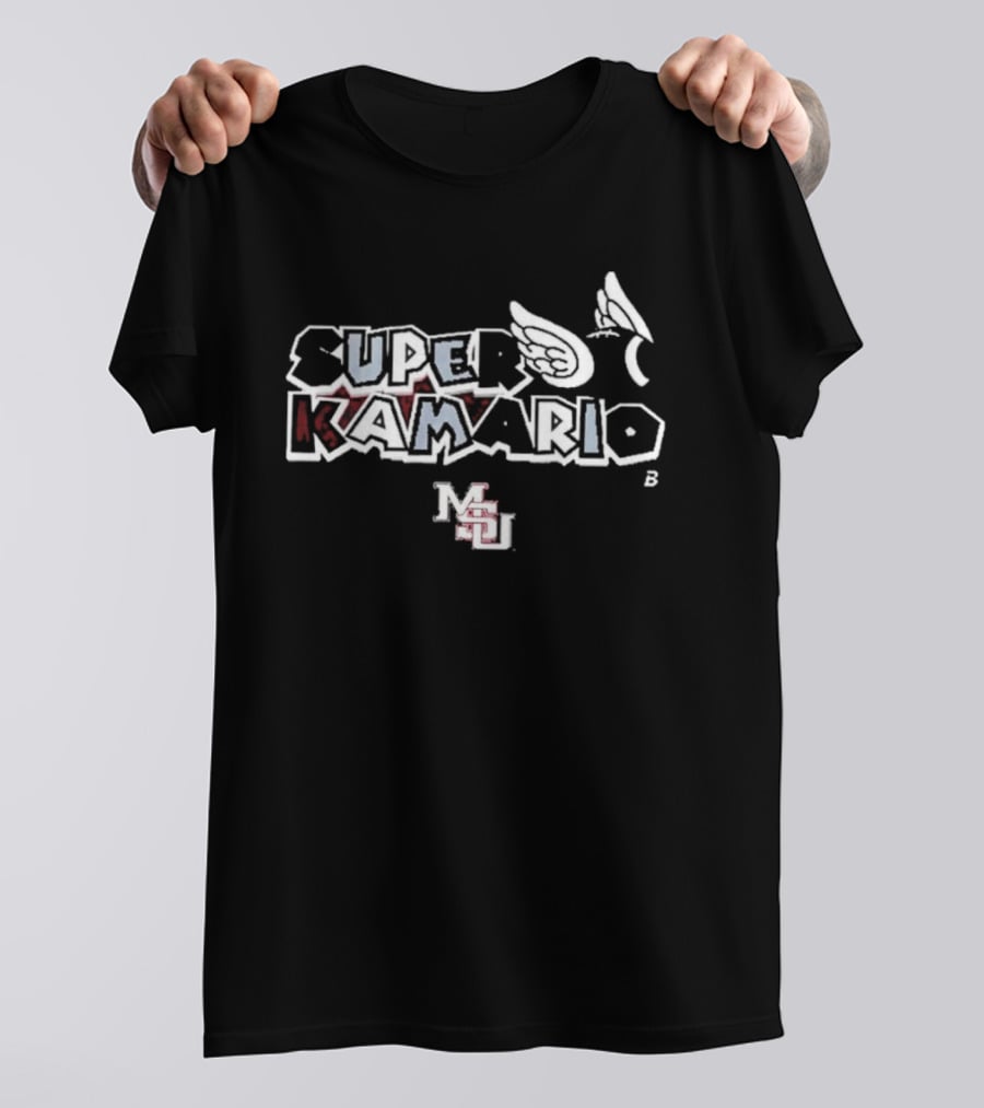 Super Kamario MSU Football Flying Ball Wings T-Shirt