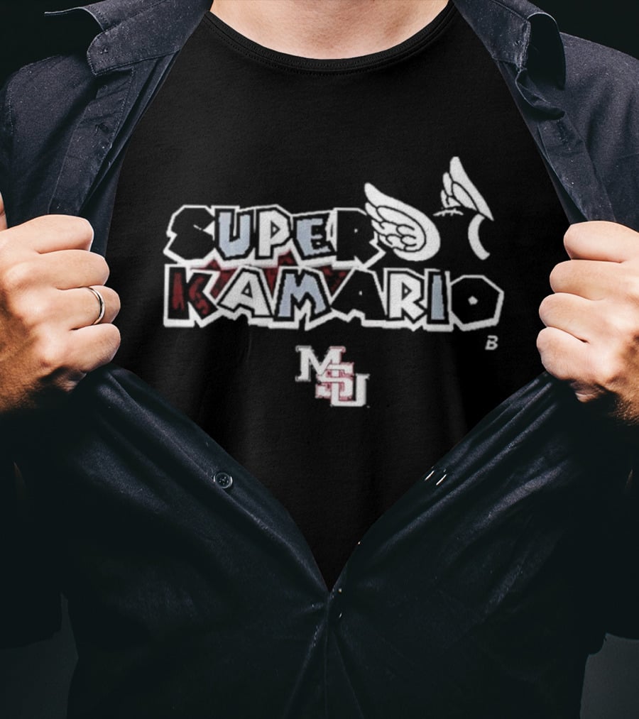 Super Kamario MSU Football Flying Ball Wings T-Shirt
