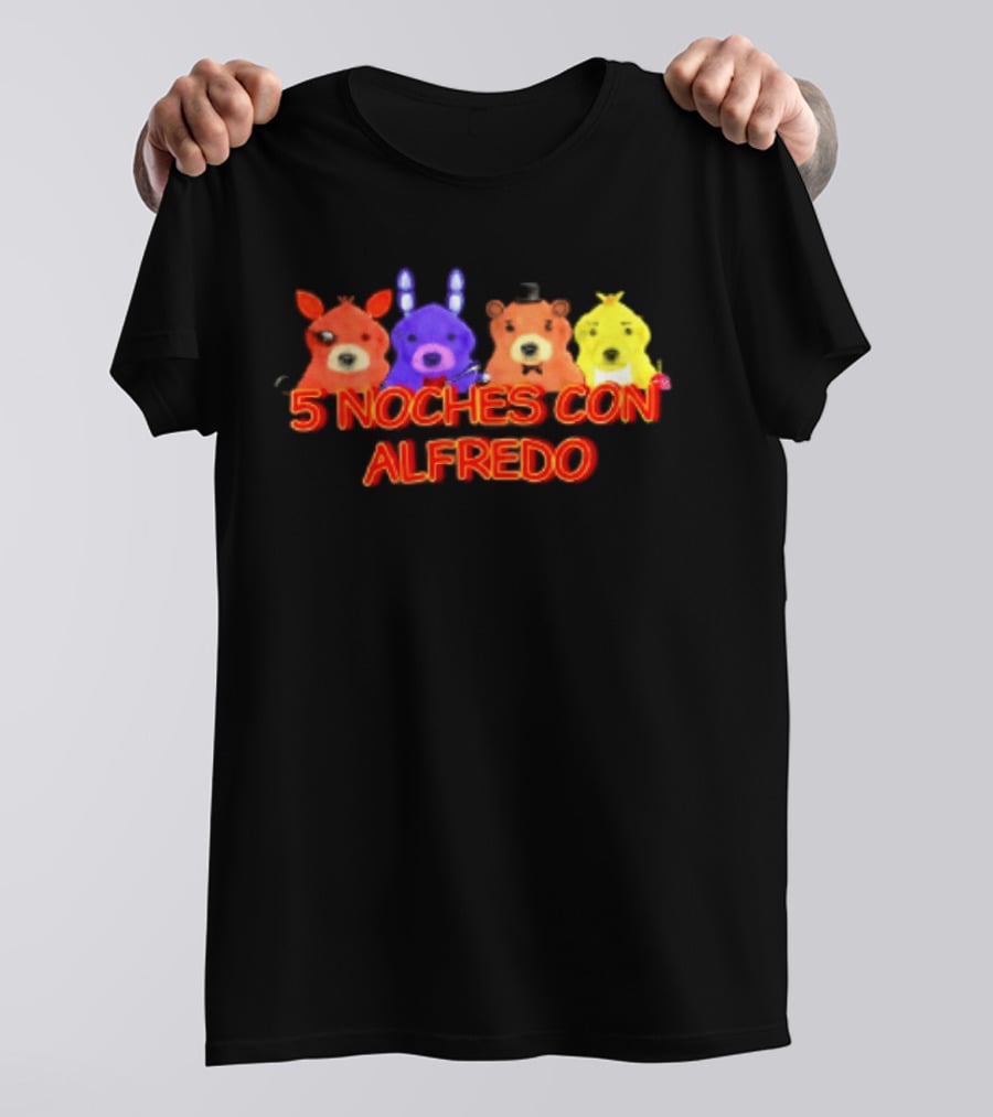 5 Noches Con Alfredo Five Nights At Freddy's Characters T-Shirt