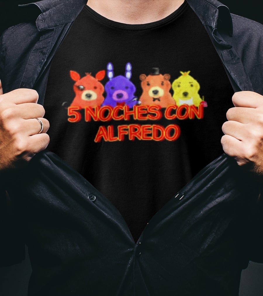 5 Noches Con Alfredo Five Nights At Freddy's Characters T-Shirt