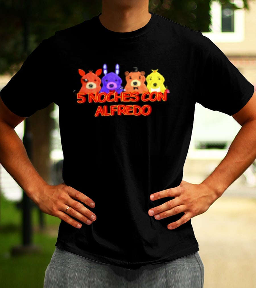 5 Noches Con Alfredo Five Nights At Freddy's Characters T-Shirt