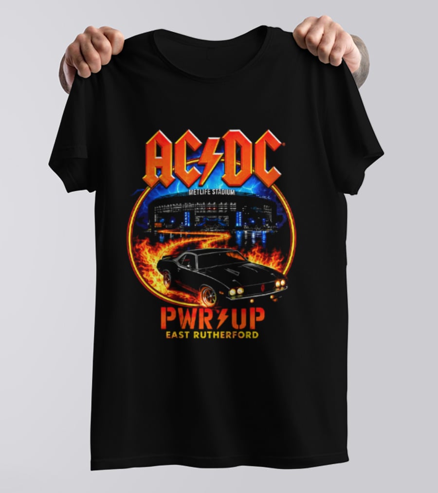 ACDC PWR UP Metlife Stadium East Rutherford 2026 Event September 25 T-Shirt