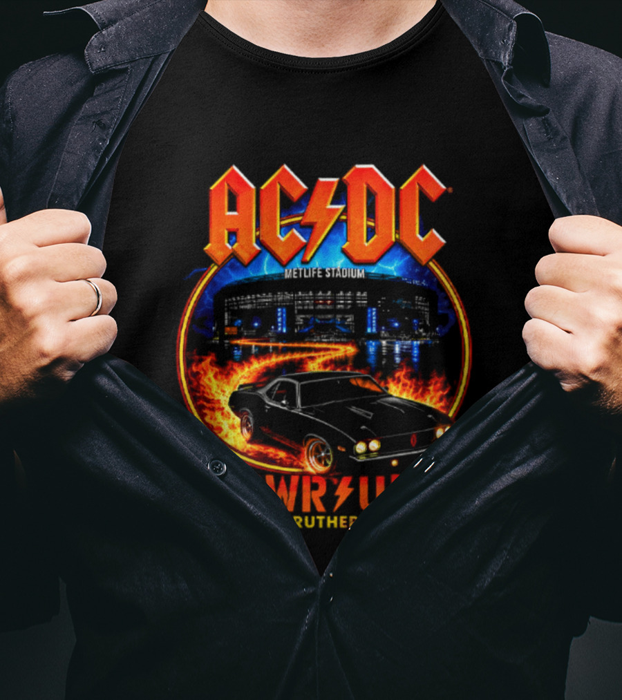 ACDC PWR UP Metlife Stadium East Rutherford 2026 Event September 25 T-Shirt