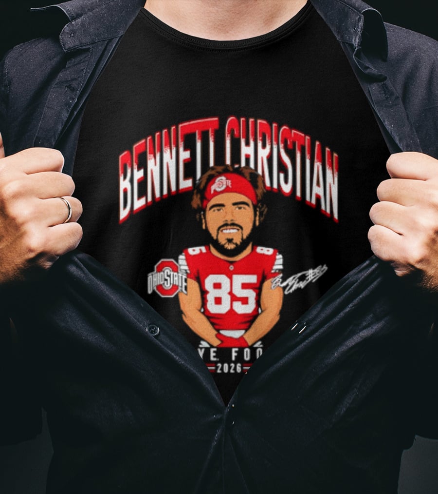Bennett Christian Ohio State Buckeyes Football 2026 Caricature 85 T-Shirt