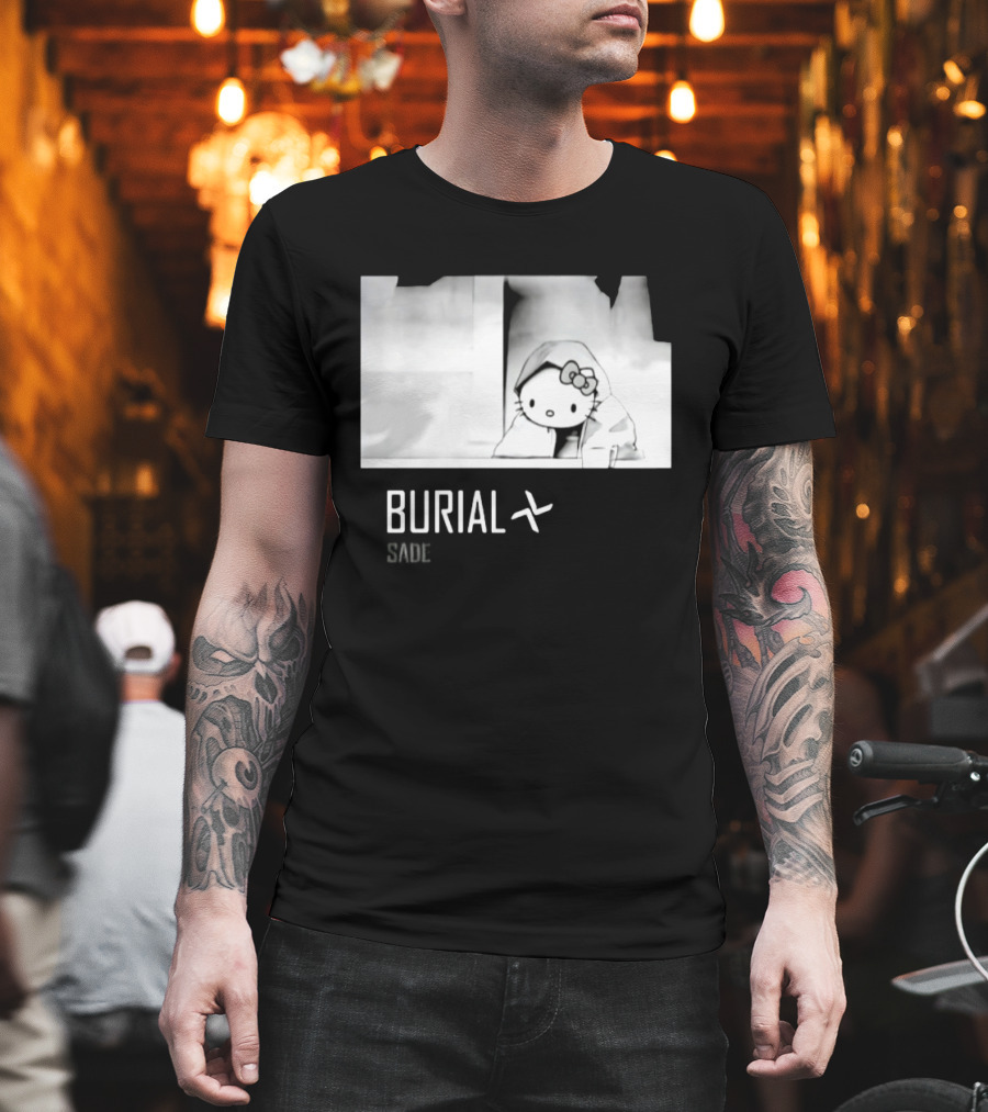 Burial Hello Kitty Sade Electronic Dubstep Cartoon T-Shirt