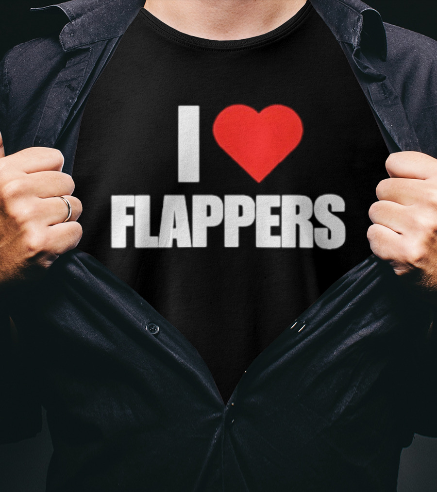 I Heart Flappers Retro Style Nostalgia Fan Favorite T-Shirt