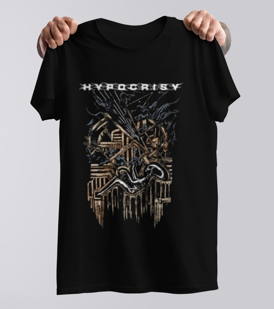Indiemerchstore Hypocrisy Alien Tour Artillery Cannons And Angelic Figure T-Shirt