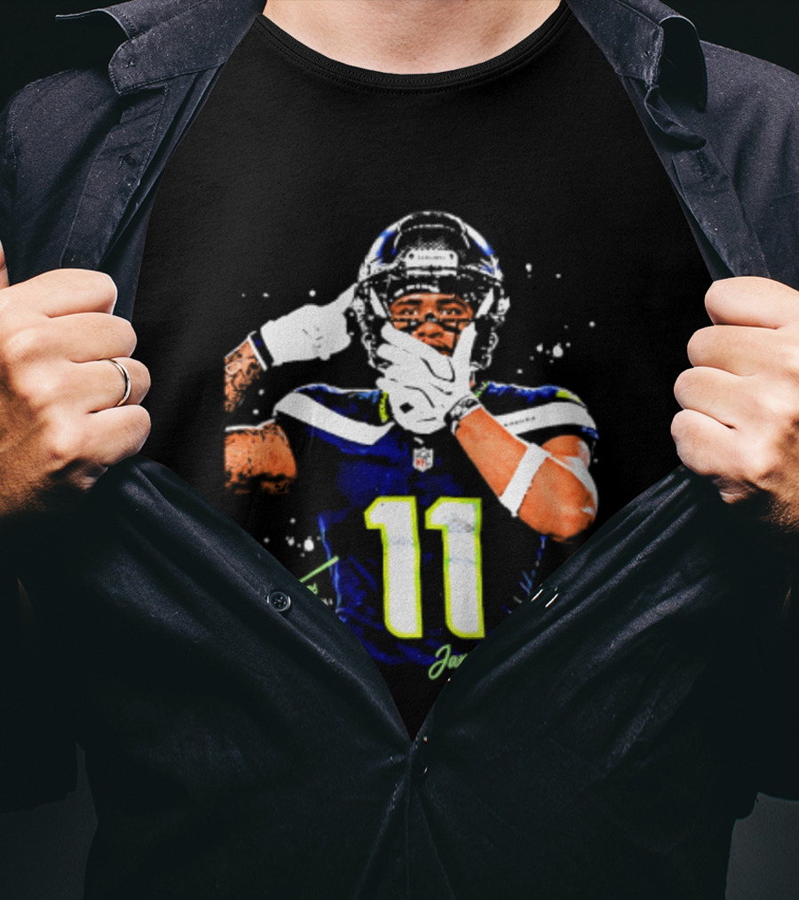 Seattle Seahawks Jaxon Smith Njigba Number 11 T-Shirt