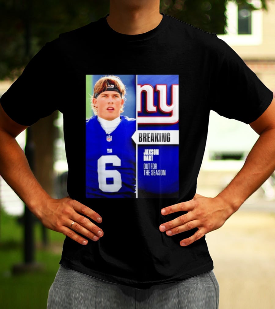 New York Giants Jaxson Dart Breaking Out For The Season T-Shirt