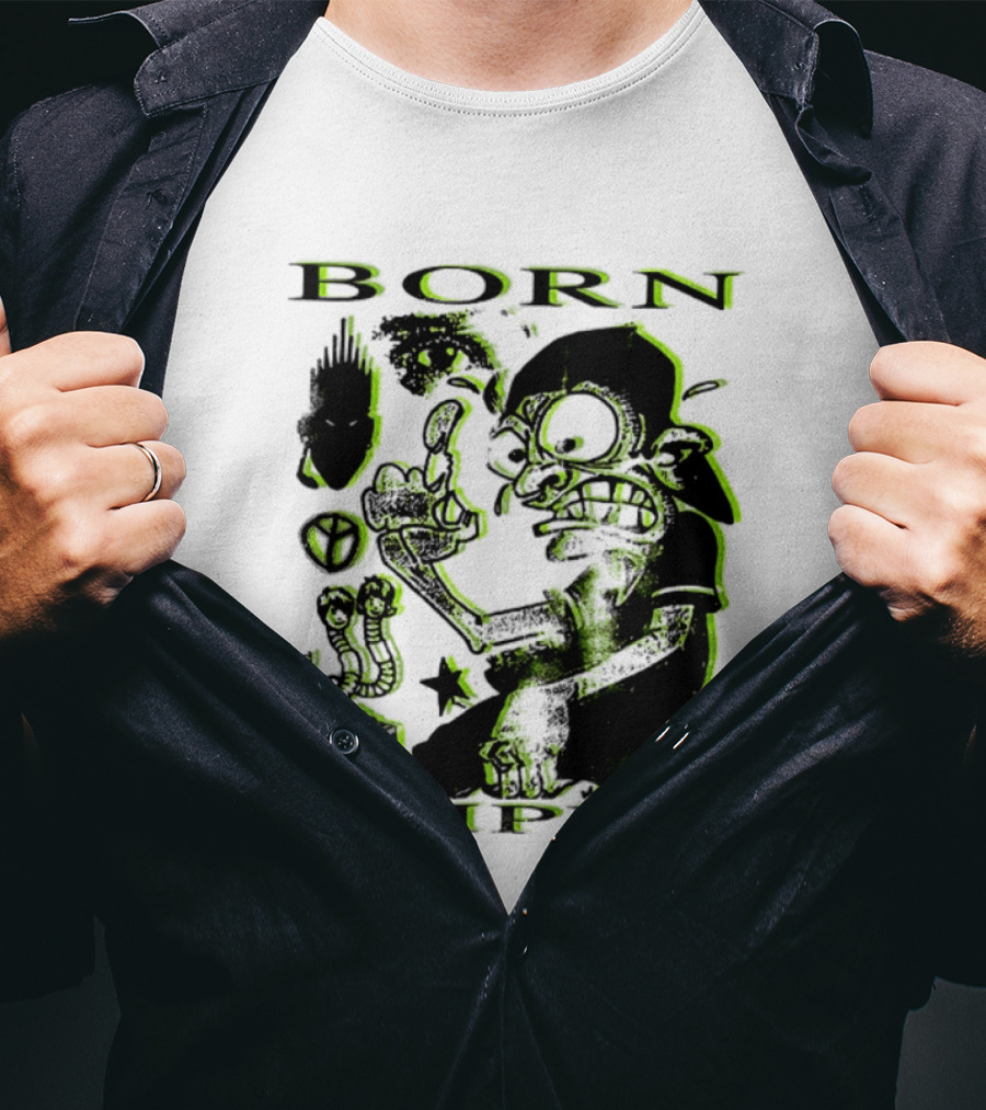 Born Slippy Bad Boy Tune Get Wet Like An Angel Two Sided T-Shirt
