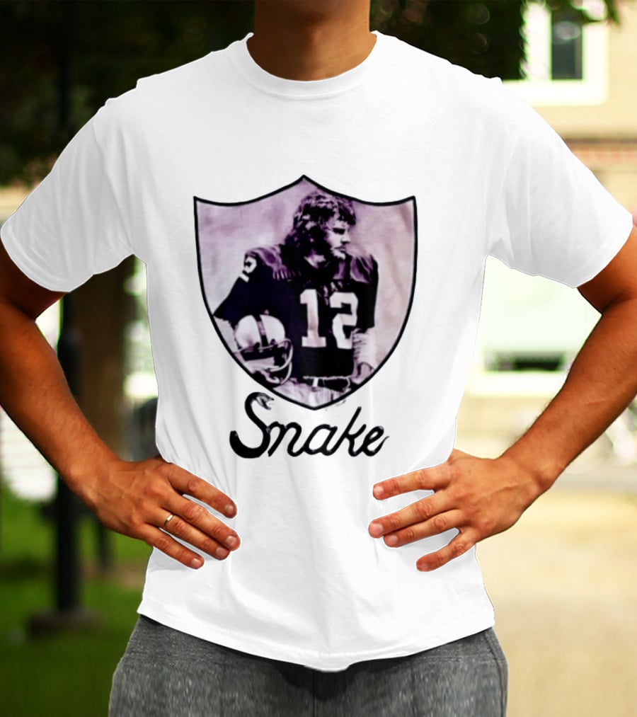 Ken Stabler Snake 12 Oakland Raiders T-Shirt