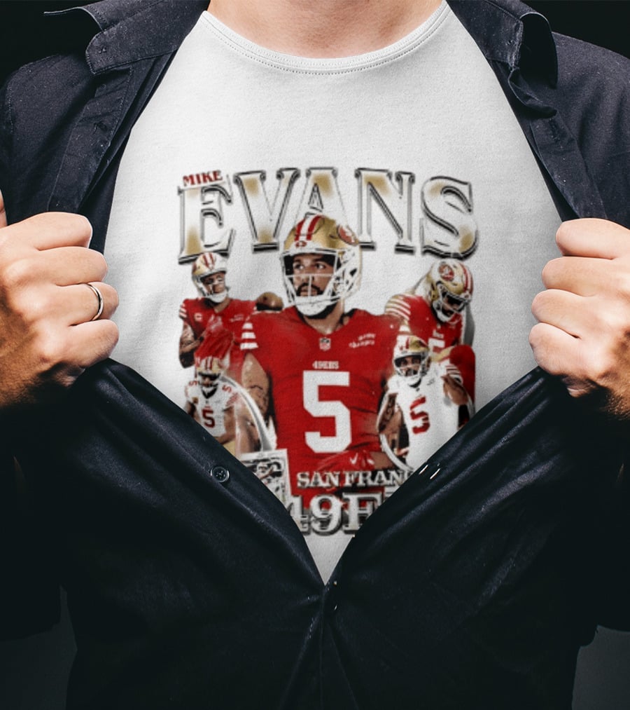 Mike Evans 49ers Player Collage San Francisco 2026 T-Shirt