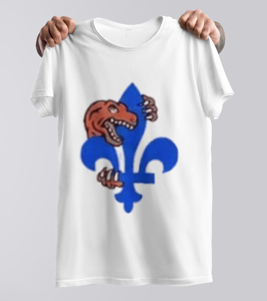 2026 Raptors Quebec Canada Games Fleur De Lis And Dinosaur T-Shirt