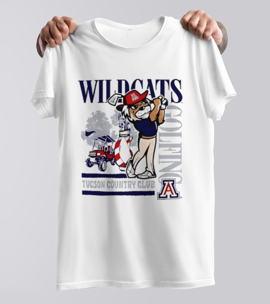 Wildcats Golfing At Tucson Country Club Arizona T-Shirt