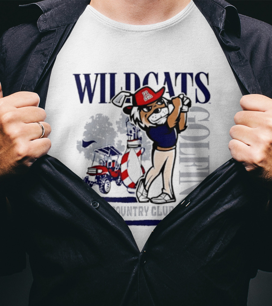 Wildcats Golfing At Tucson Country Club Arizona T-Shirt
