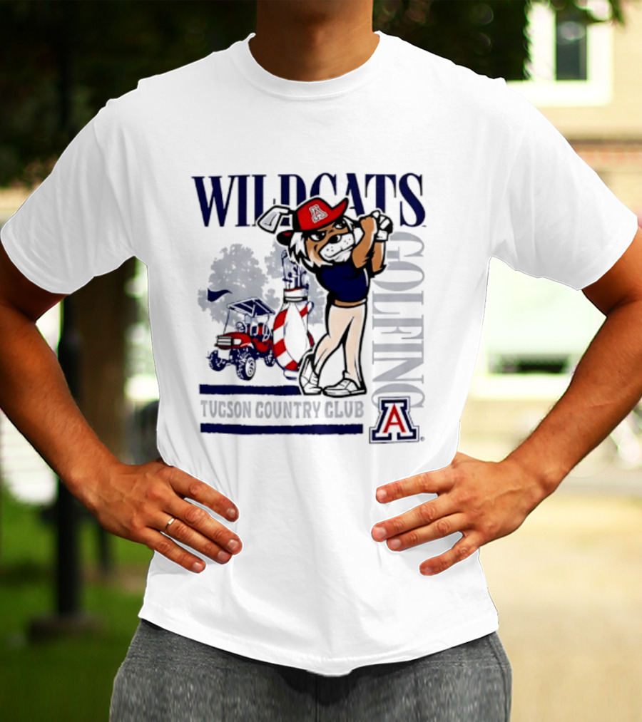 Wildcats Golfing At Tucson Country Club Arizona T-Shirt