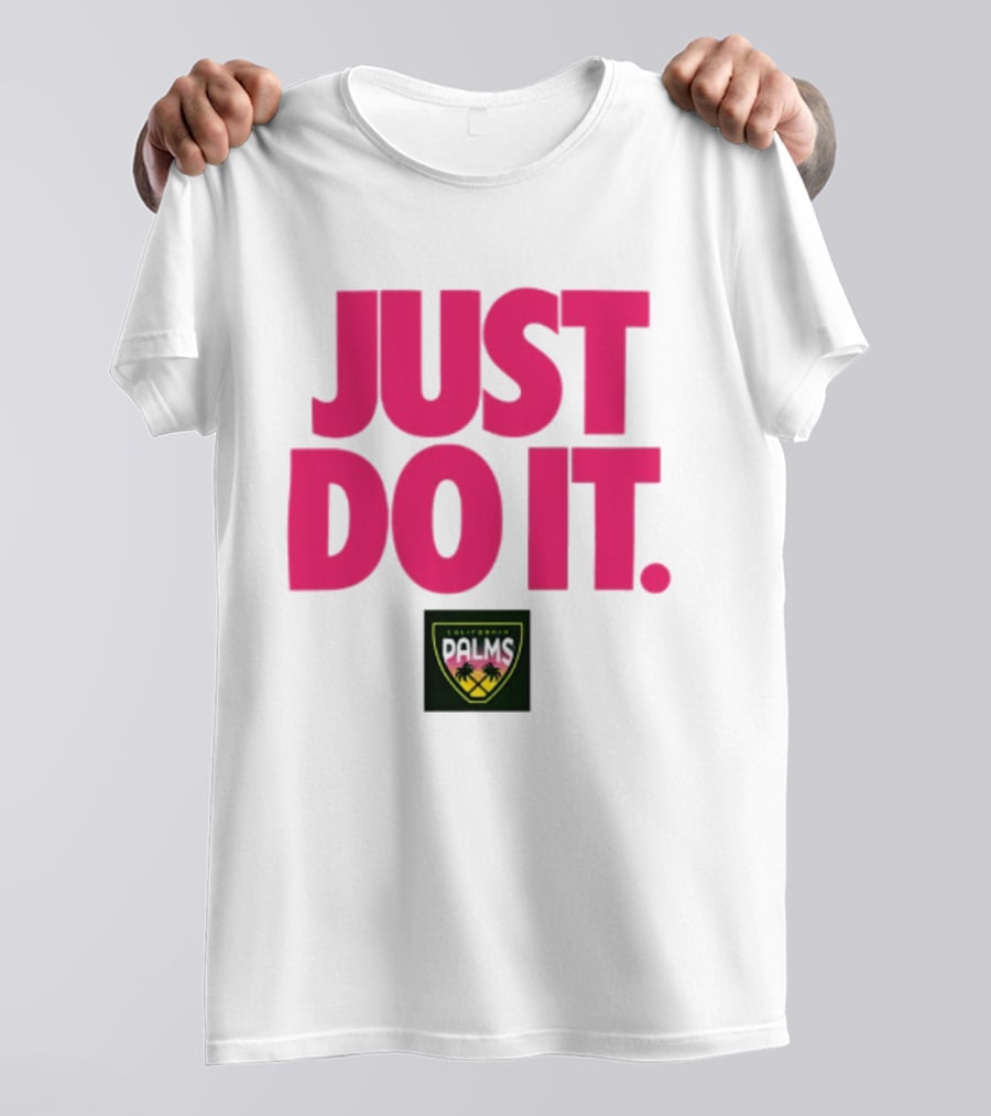 California Palms Just Do It Pink T-Shirt