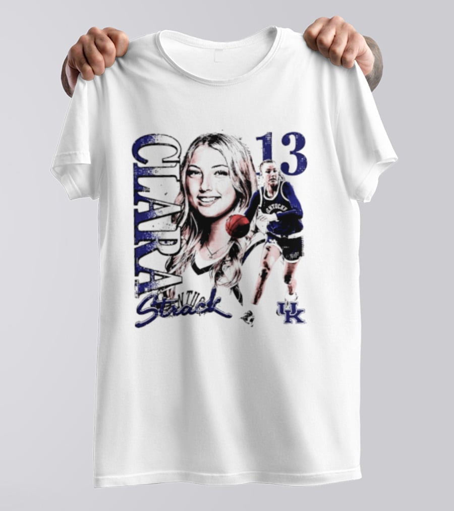 Clara Strack 13 Kentucky Wildcats NCAA Women's Basketball Player T-Shirt