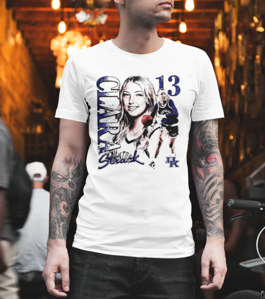 Clara Strack 13 Kentucky Wildcats NCAA Women's Basketball Player T-Shirt