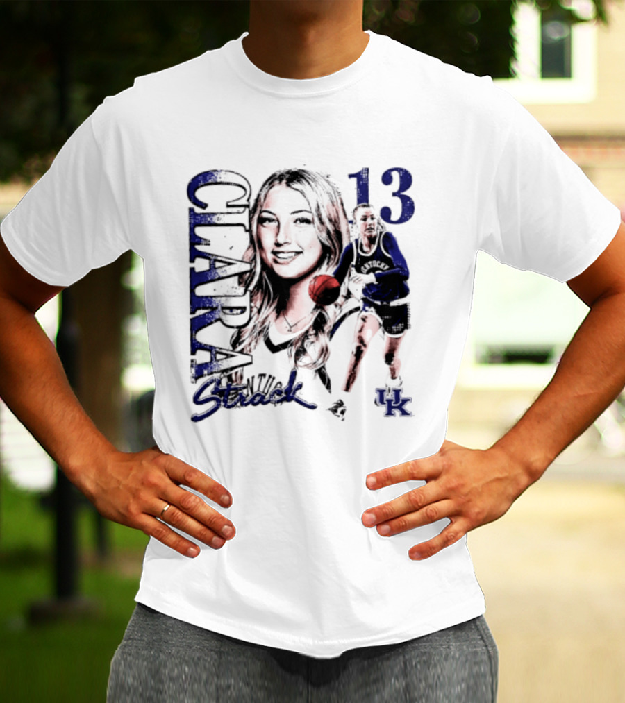 Clara Strack 13 Kentucky Wildcats NCAA Women's Basketball Player T-Shirt