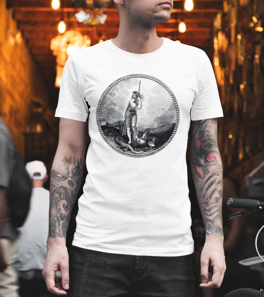 Sic Semper Tyrannis Roman Goddess Victory Seal T-Shirt