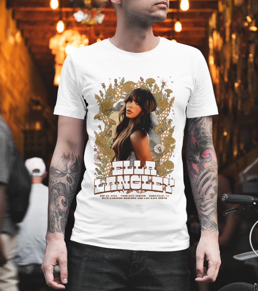 Ella Langley The Dandelion Tour 2026 Knoxville TN September 24 Event At Food City Center T-Shirt
