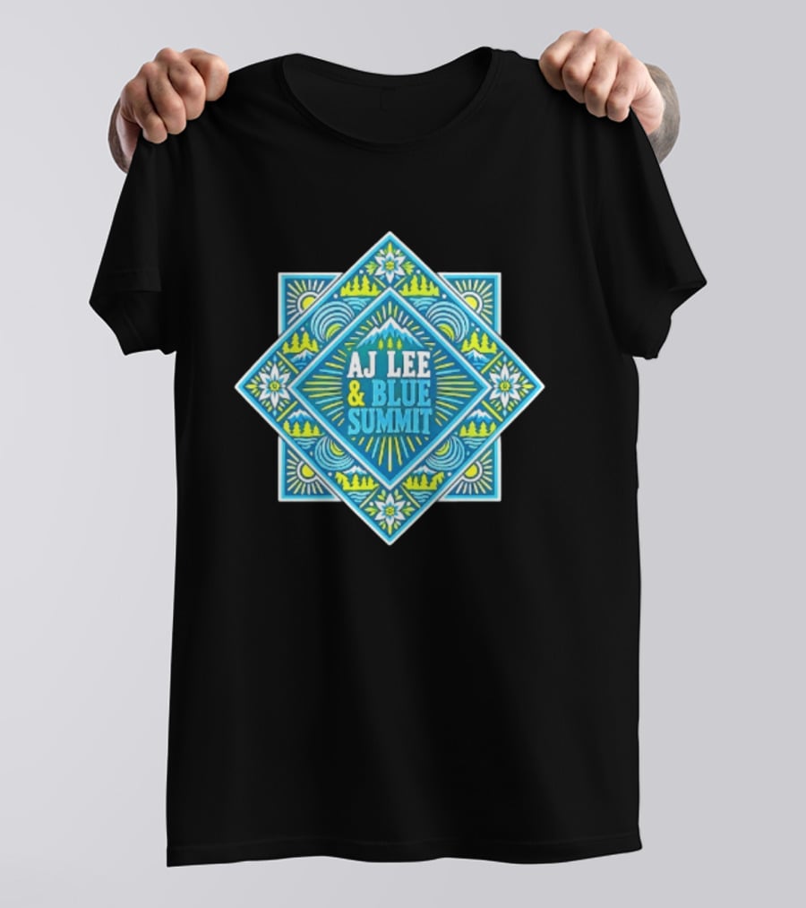 AJ Lee & Blue Summit Bluegrass Folk Americana Mandala T-Shirt