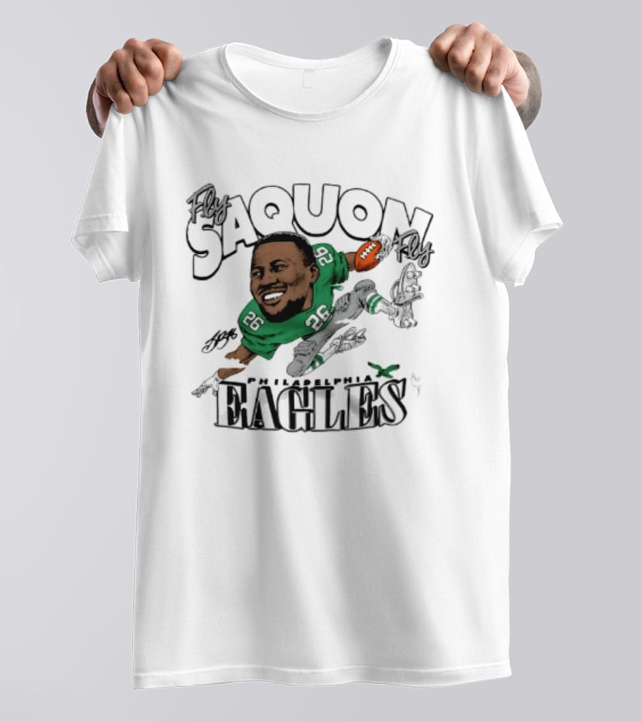 Philadelphia Eagles Saquon Barkley Caricature 26 T-Shirt