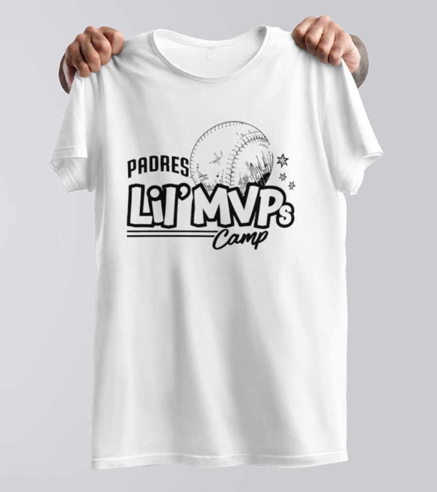 San Diego Padres Lil MVPs Camp 2026 Baseball Stars T-Shirt