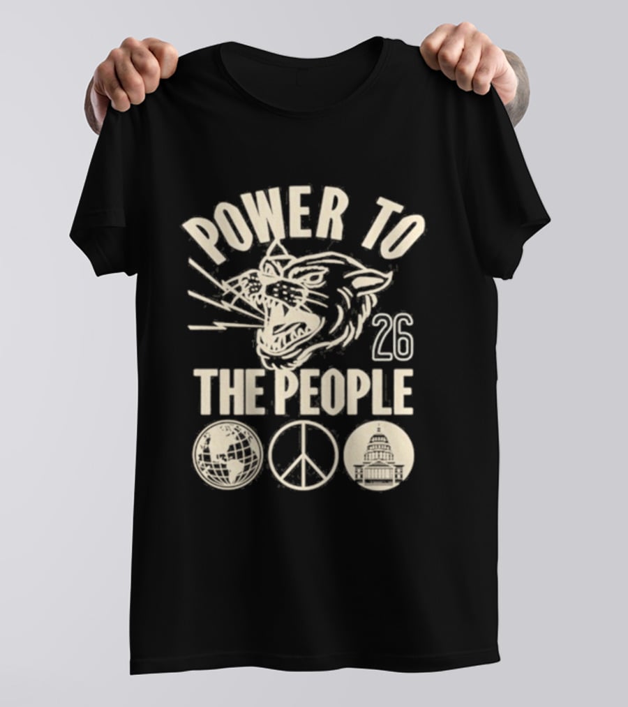 Power To The People Tiger Peace Columbia MD 26 Festival October 3 2026 T-Shirt