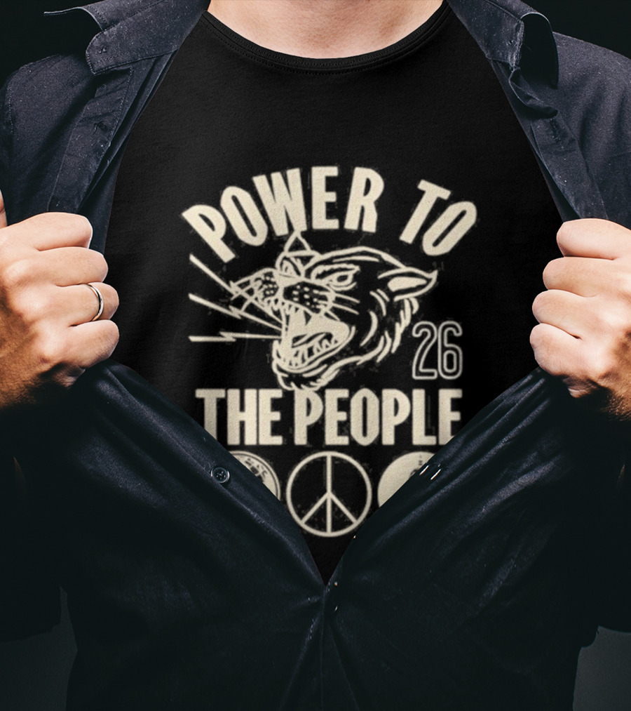 Power To The People Tiger Peace Columbia MD 26 Festival October 3 2026 T-Shirt