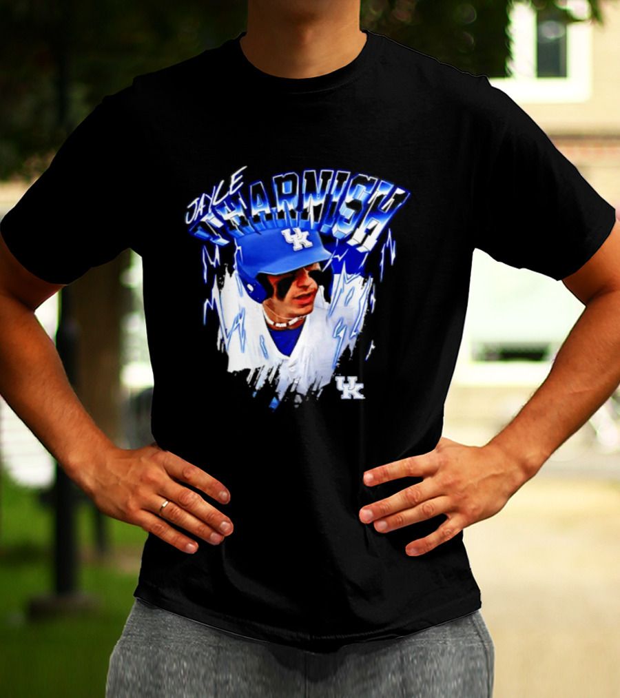 Jayce Tharnish Kentucky Wildcats Baseball UK Helm T-Shirt