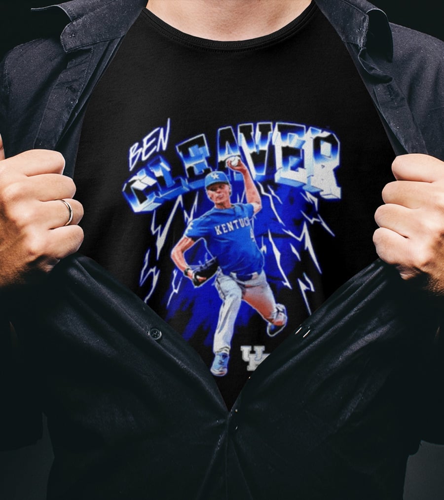 Kentucky Wildcats Ben Cleaver NCAA Baseball Player T-Shirt