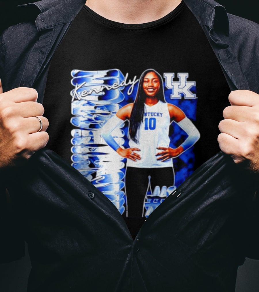 Kennedy #10 Kentucky Wildcats NCAA Volleyball T-Shirt