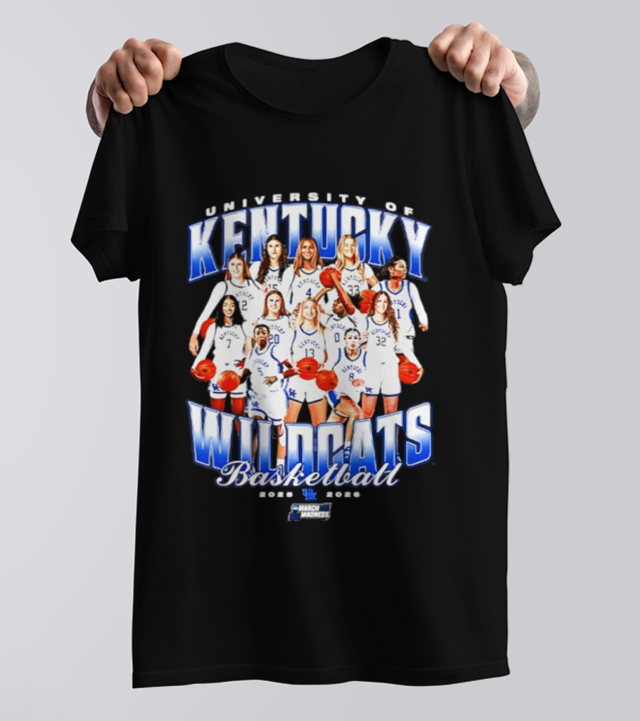 University Of Kentucky Wildcats Basketball 2026 NCAA All Team T-Shirt
