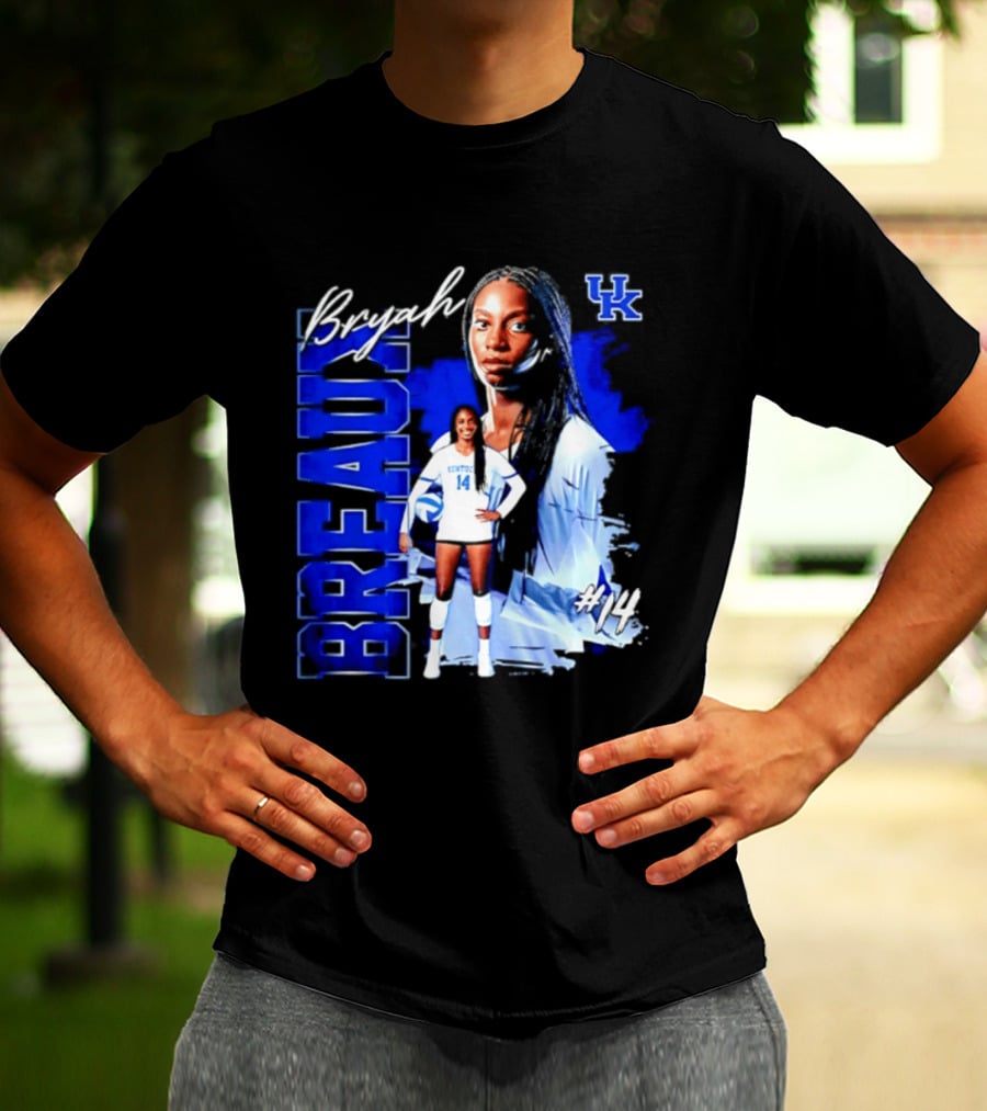 Bryah Breaux 14 Kentucky Wildcats Volleyball UK T-Shirt