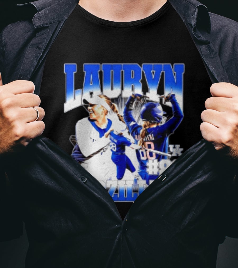 Kentucky Wildcats Lauryn Borzilleri 88 NCAA Softball Player T-Shirt