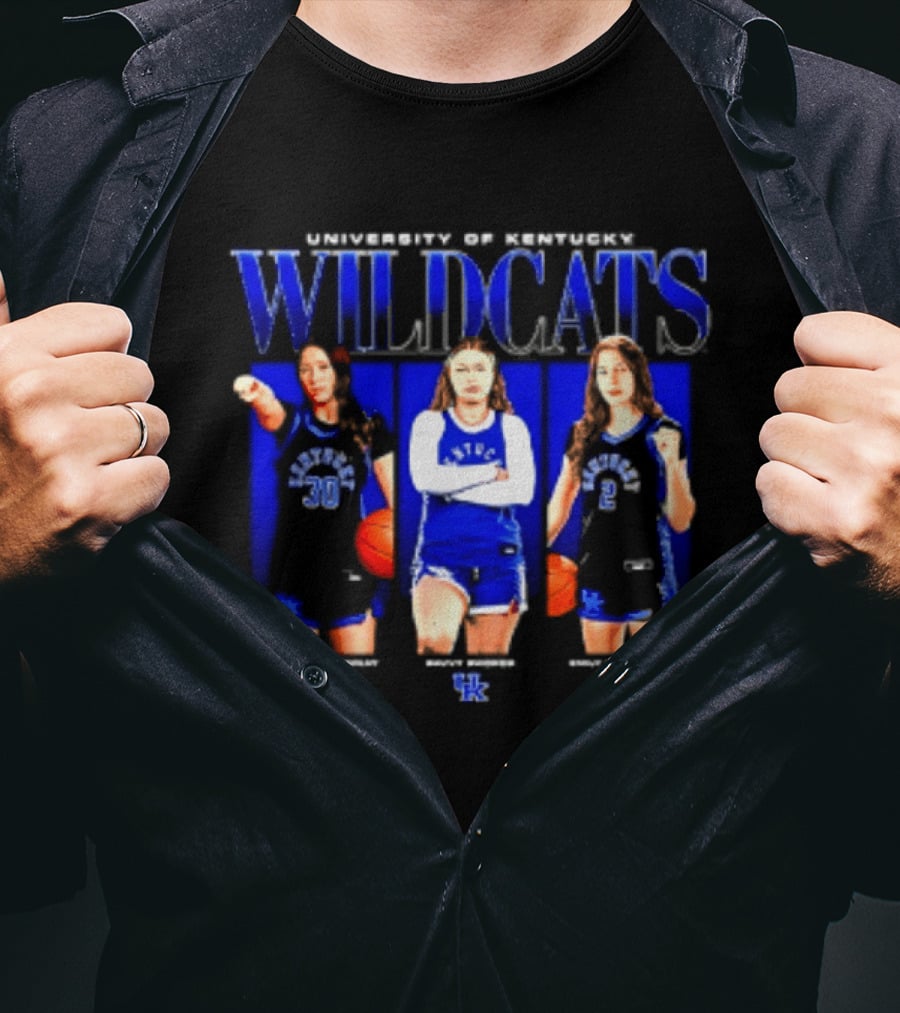 University Of Kentucky Wildcats NCAA Women's Basketball Players Madoyn Bavvy Emily T-Shirt