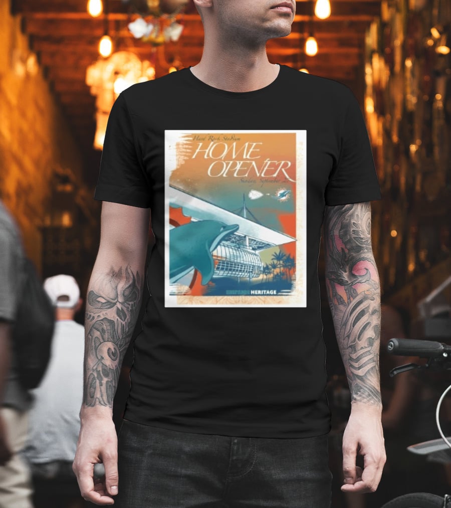 Hard Rock Stadium Home Opener Miami Dolphins Vs Kansas City Chiefs Sunday September 27 2026 Heritage T-Shirt